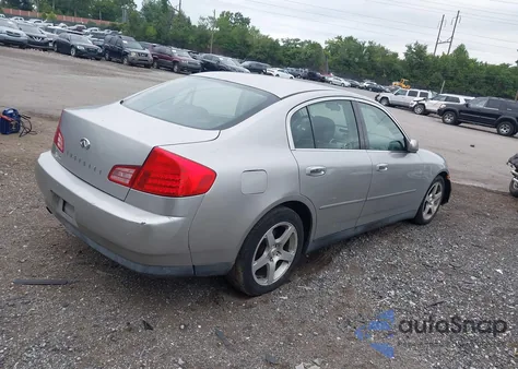 2003 Infiniti G35 Luxury Leather z USA, uszkodzony, nr VIN JNKCV51E53M327303